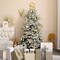 Christmas Ball Ornaments Shatterproof Clear Large Plastic Hanging Ball Decorative Baubles Set with Stuffed Delicate Decorations (Multi-Size, Gold)